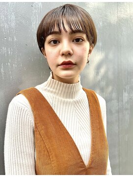 アリゲート ダイカンヤマ(Ari gate daikanyama) 【Arigate山中】小顔マッシュショート×ミルクティーブラウン