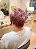 メンズピンクショート