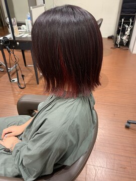 アヴァンス 光明池店(AVANCE.) インナーカラー　レッド