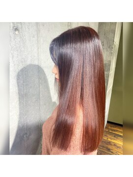 ガルボ ヘアー(garbo hair) ティーンズ10代20代30代ブラウンストレート艶髪ロング