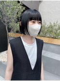 【eta】ショートボブ/ミニボブ/黒髪