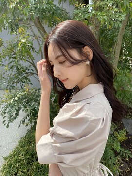 ガーランド (Garland) 大人かわいいまろやかピンクベージュ/流れる小顔シースルー前髪