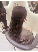 ねじりハーフツイン/梅田ヘアセット