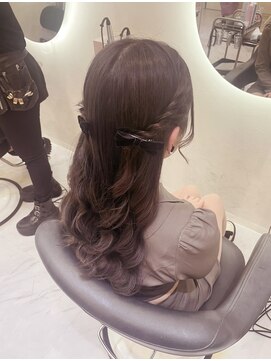 クランリリー 東梅田店(clan lily) ねじりハーフツイン/梅田ヘアセット