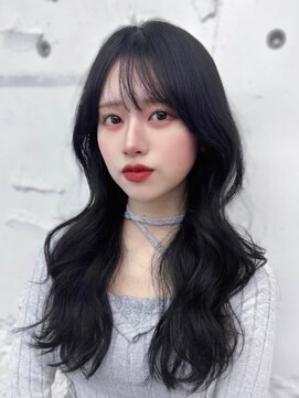 フィヴェント(Fivent) くびれウェーブレイヤーパーマ/秋色/暗めオリーブグレージュ