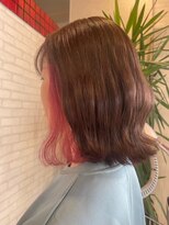 ビス リアン 川口店(Vis lien) 20代30代大人可愛いインナカラーピンクイヤリングカラー