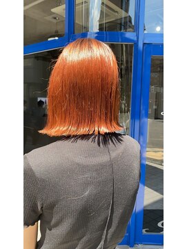 サボ 草薙店(SABO) ボブ×オレンジ