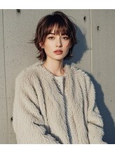 エイチ ウルフカット 大阪梅田(811)&nbsp;タッセルボブウルフボブマッシュウルフミディアムヘアカラー