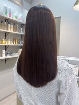 ポジ(poji)&nbsp;韓国風　髪質改善カラー　顔まわり　レイヤー　ミディアム　艶髪