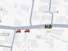 カットスタジオ ビリーヴの雰囲気（駐車場はココにあります☆）