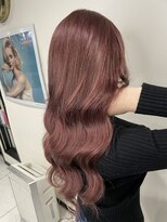 ヘアーデザイン ジェルム(Hair Design germe)&nbsp;チェリーピンク×プルエクステ #しのだスペシャル