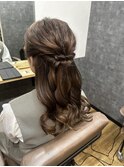 ハーフアップ