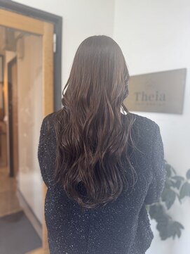 ティア ヘアデザイン(Theia hair design) ロング　× つやつやベージュ