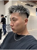 MEN’S HAIR/サーフカール/刈り上げセンターパート/四条
