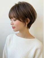 アース 相模大野店(EARTH)&nbsp;絶壁解消ひし形ショートボブ/小顔似合わせカット