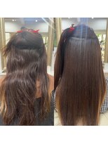 ボクノ つくば桜店(bokuno)&nbsp;髪質改善　ロング　before after