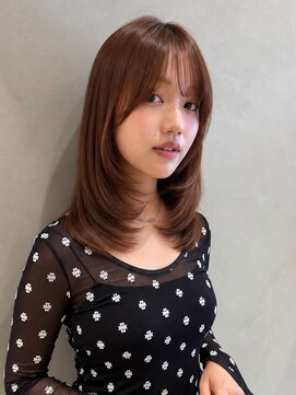 ルーチェ 溝の口(Luce) 秋カラー×マロンブラウンの重めレイヤーミディ
