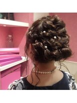 《Lond omotesand 担当rico》 編み込みゆるふわヘアアレンジ