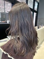 アルバム 銀座(ALBUM GINZA)&nbsp;グレーロング_ローライトスリークボブ厚めバング_ba282571