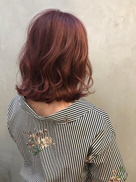 ヘアスタジオダップ(hair studio dap) ピンクベージュ×ミディアム