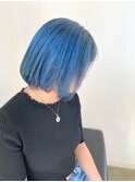 【Noci】ボブ×鮮やかなブルー
