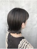 ダークグレージュ×インナーカラー