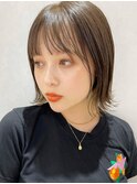 外ハネボブ ミルクティーベージュ 20代