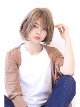 オーロ 宝塚店(ORO) 20代30代40代50代デジタルパーマくすみブルーミニウルフ