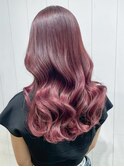 ピンク塩基_外ハネボブセクションカラーペールベージュ_ba409311