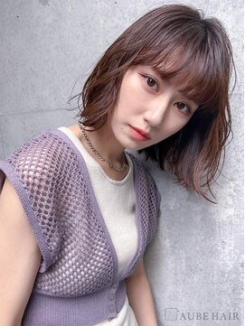 オーブ ヘアー スペース 新宿店(AUBE HAIR space) 20代・30代_ナチュラルブラウンボブ