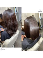 ムーブ(Moob)&nbsp;縮毛矯正をかけて収まりを抑え扱いやすい髪へ【別府】