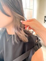 ネオリーブアイム 横浜西口店(Neolive aim)&nbsp;ホワイトグレー 見せるインナーカラー【横浜】K