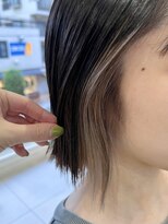 バブ バイネオリーブ(Bab by neolive)&nbsp;インナーカラー☆ミルクティーベージュ 切りっぱなしボブ