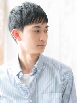 メンズヘア ビーセカンド 草加店(MENS HAIR B-2) カッコモノトーンが◎黒髪ウェットマニッシュショートW草加