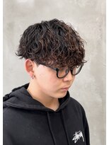 スイッチ(men's SWITCH)&nbsp;大分メンズ波巻きスパイラルパーマショート刈り上げマッシュ