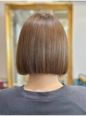 ブリーチなしダブルカラーボブ☆美髪ボブ/美髪縮毛矯正[北千住]