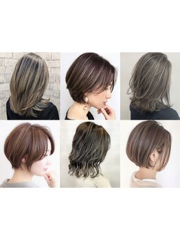 年齢と共に気になる白髪をカバー◎髪の負担を抑え、透明感のある仕上がりは"irier "にお任せ！