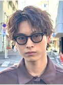 渋谷波巻きツイストスパイラルパーマルーズパーマ波巻きマッシュ