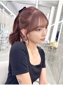 ポニーテールで映える顔まわり! いつき