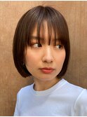 切りっぱなしボブ