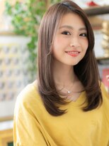 カバーヘア ブリス 大宮西口(COVER HAIR bliss) ★ヘーゼルグレージュレイヤーカットエアストレート20代30代★1