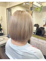 ロール(ROLL)&nbsp;ブリーチ/ミルクティーベージュ/グレージュ/ダブルカラー