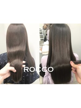【ROCCO east】ゼロダメージの《酸性ストレート》《質感再整ストレート》で艶のある自然な仕上がりに