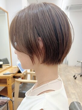 セイドット フクオカ(Say.FUKUOKA) 【Say.福岡】丸みショート×ベージュブラウン×20代30代40代