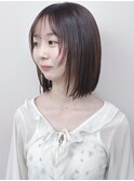ミディアムボブ小顔ボブ軽めボブ内巻きボブぱっつんボブ姫カット