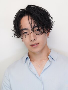 センターパート/シャドウパーマ/スパイラルパーマ/メンズパーマ