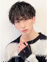 ウェイク ヘアー メイク(wake hair make)&nbsp;メンズパーマツイストパーマ×黒髪イメチェンアッシュブラック
