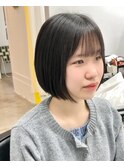 切りっぱなしボブ/10代/20代/まとまる/カット