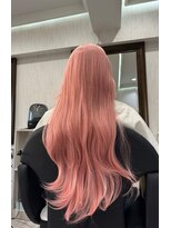 羽エクステ専門店 MI HAIR SALON 東京池袋 【ミーヘアサロン】 透明感グレープフルーツピンク