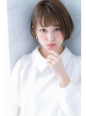 ＊LOREN＊透明感ブルージュ小顔ひし形シルエットショートボブ